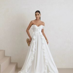 Vestido Chiffon Babados - M