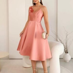 Vestido Flor 3d - Rose - G