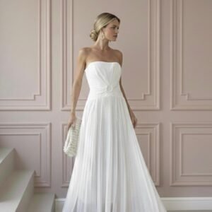 Vestido TMC Plissado - M