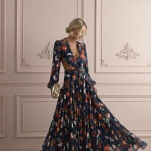 Maxi Floral - M, Azul Marinho