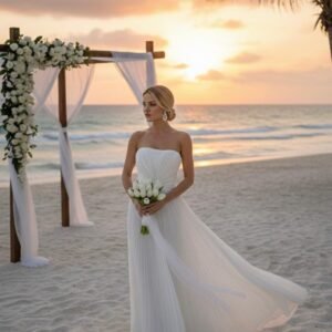 Vestido TMC Plissado - P