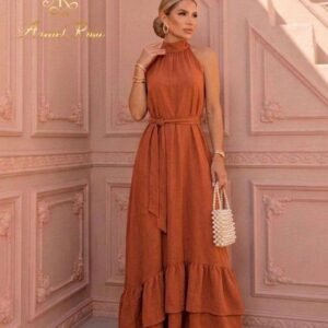 Vestido Kendall Terracota - Único